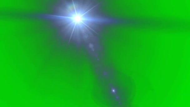 Вибух Короткочасним Вогнем Хмарою Диму Зеленому Екрані Або Клавіші Хрому — стокове відео