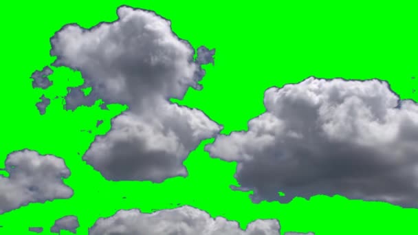 Luce Stringhe Animazione Verde Schermo Sfondo Vfx — Video Stock