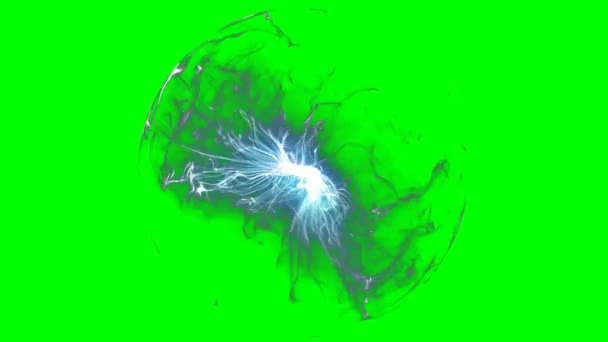 Světelné Řetězce Animace Zelená Obrazovka Pozadí Vfx — Stock video