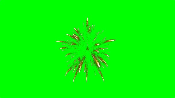 Světelné Řetězce Animace Zelená Obrazovka Pozadí Vfx — Stock video