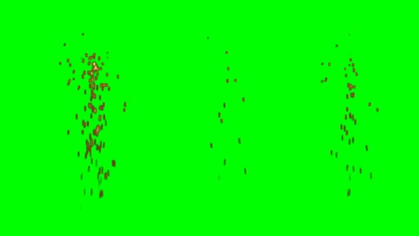 Licht Snaren Animatie Groen Scherm Achtergrond Vfx — Stockvideo