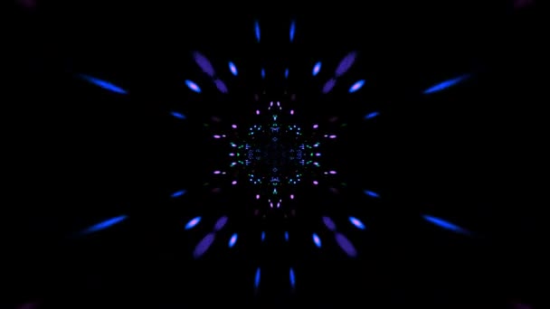 Souhrn Vzorů Sekvence Kaleidoskopů Motion Graphics Background — Stock video