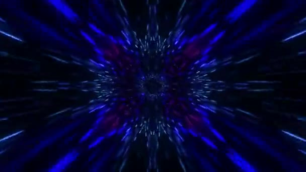 Абстрактная Петля Анимации Красочными Фрактальными Движениями Шаблона — стоковое видео