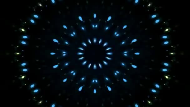 Абстрактная Петля Анимации Красочными Фрактальными Движениями Шаблона — стоковое видео