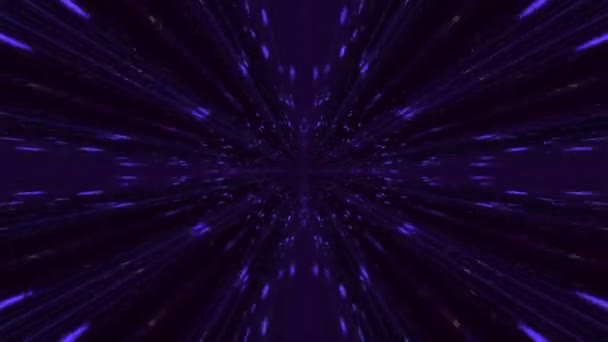 Lus Neon Licht Caleidoscoop Achtergrond Gloeilijnen Symmetrische Caleidoscoop Structuur Modern — Stockvideo