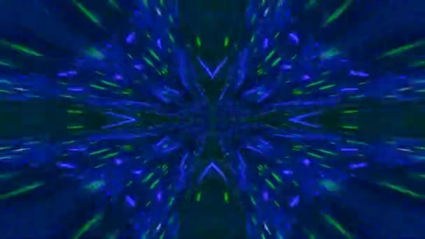 라이트 Kaleidoscope 배경입니다 글로우 칼레도스코프 구조를 — 비디오