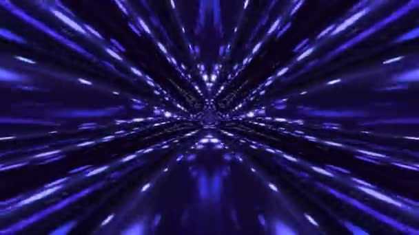 Loop Неоновый Свет Фоне Эйдоскопа Симметричная Структура Светящихся Линий Калейдоскопа — стоковое видео