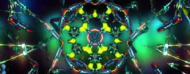 Awesome Loop Shining Gold Cocoon Rhythmically Transformating Radiating Sparkling Rays — Stock Video