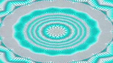Renkli fraktal desen hareketleriyle soyut bir döngü animasyonu