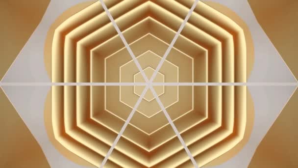 Abstraktní Originální Barevné Kaleidoskop Modré Bílé Tóny Černém Pozadí Abstraktní — Stock video