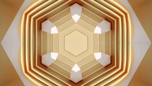 프랙탈 패턴의 움직임 추상적 애니메이션 — 비디오
