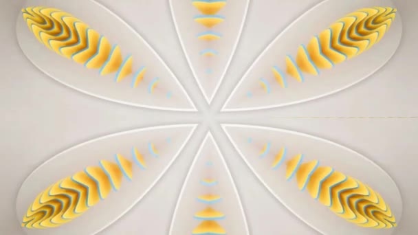 Abstrakt Loop Animation Med Färgglada Fraktal Mönster Rörelser — Stockvideo