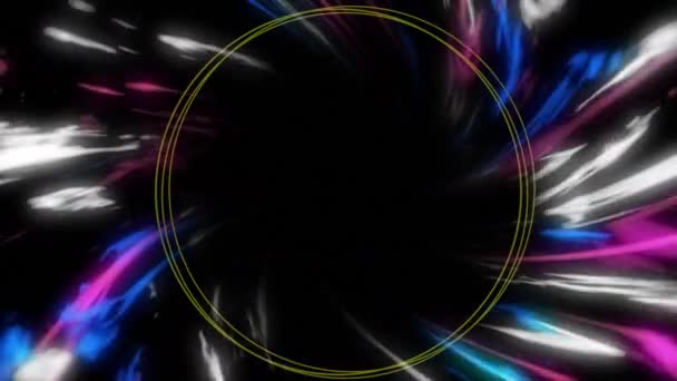 Sebuah Abstrak Mempesona Neon Loop Dengan Aliran Mulus — Stok Video