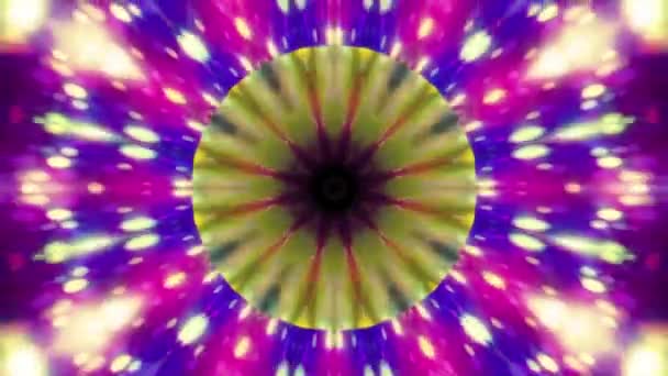 一种具有无缝流的抽象 迷人的霓虹灯Vj回路 — 图库视频影像