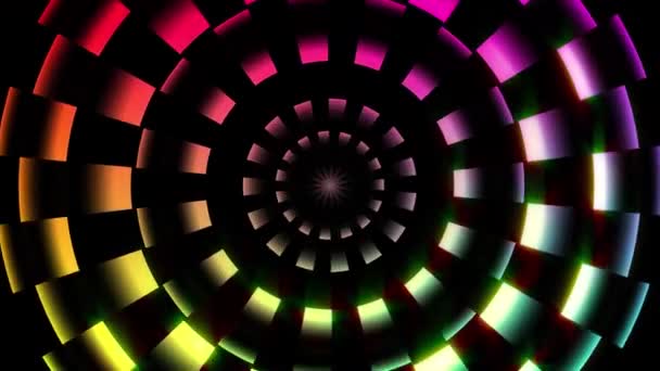 Girando Girando Ciclo Interminable Color Movimiento Loop — Vídeo de stock
