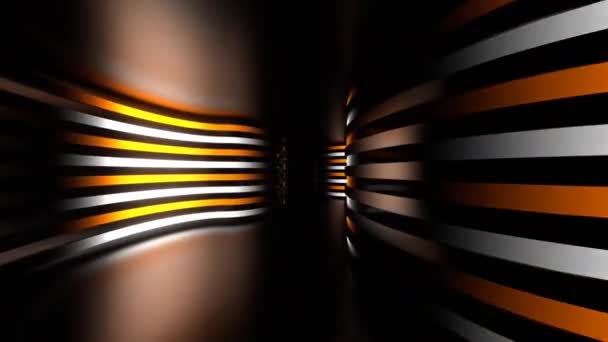 Loop Neon Hypnotic Tunnel Abstract Background Video Lines Pola Screensaver — Stok Video
