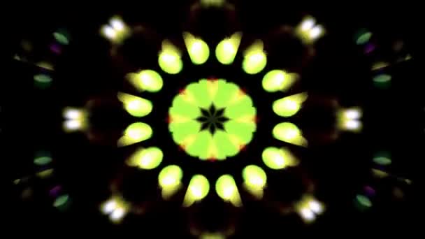 Kaleidoszkóp Mozgás Grafika Hurok Zökkenőmentes Háttér — Stock videók