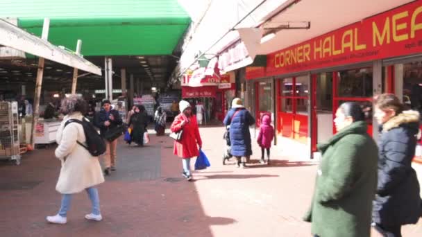 Queen Market Heeft Een Gespecialiseerd Retailaanbod Van Zuid Aziatische Afrikaanse — Stockvideo