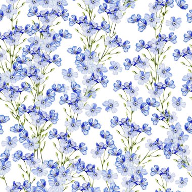 Çiçeklerle değil, beni unutan suluboya desenli. Görüntü