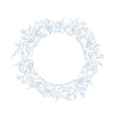 Çiçekler ve kuşların çizimsiz deseni. Görüntü