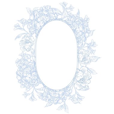 Çiçekler ve kuşların çizimsiz deseni. Görüntü