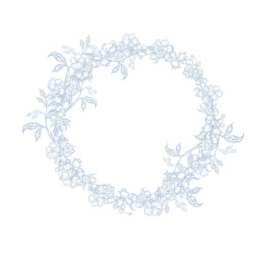 Çiçekli düğün çelengi. Görüntü