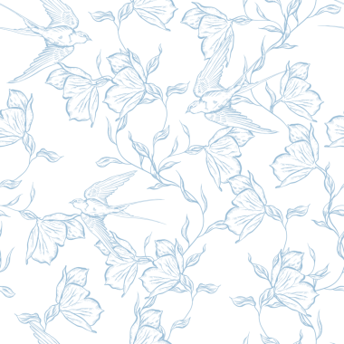 Çiçeklerle çizimsiz desen. Görüntü