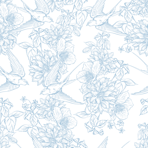 Çiçeklerle çizimsiz desen. Görüntü