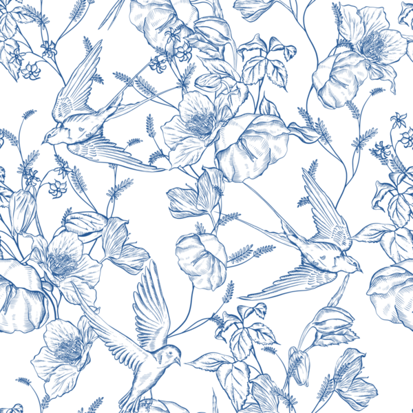 Çiçeklerle çizimsiz desen. Görüntü