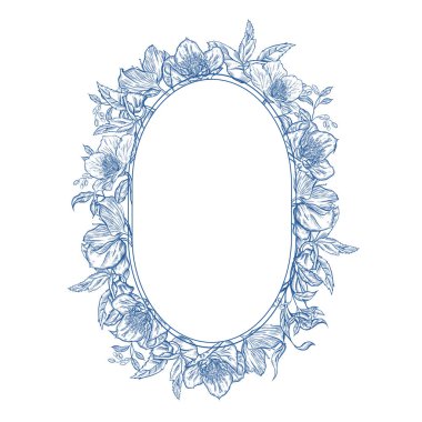 Çiçekli düğün çelengi. Görüntü