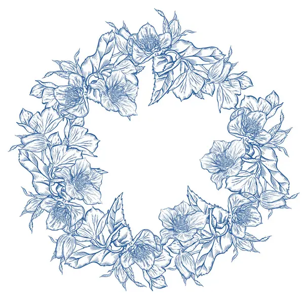 Çiçekli düğün çelengi. Görüntü