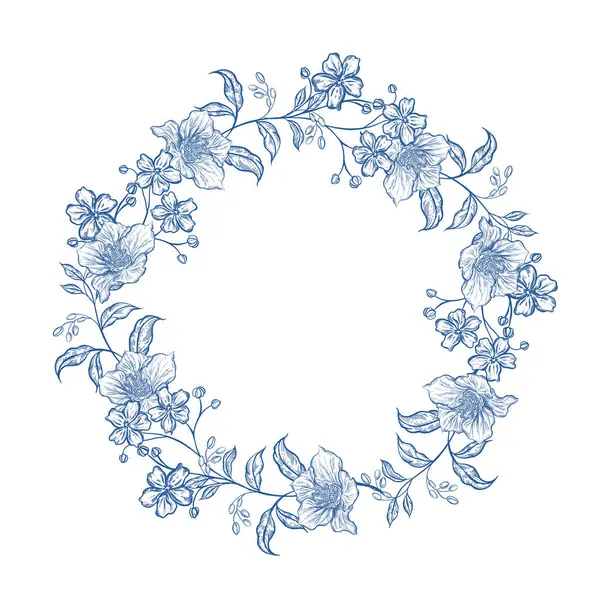 Çiçekli düğün çelengi. Görüntü