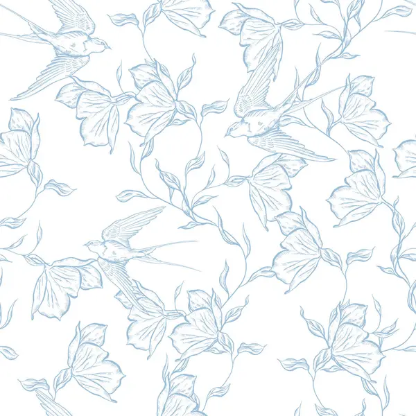 Çiçeklerle çizimsiz desen. Görüntü