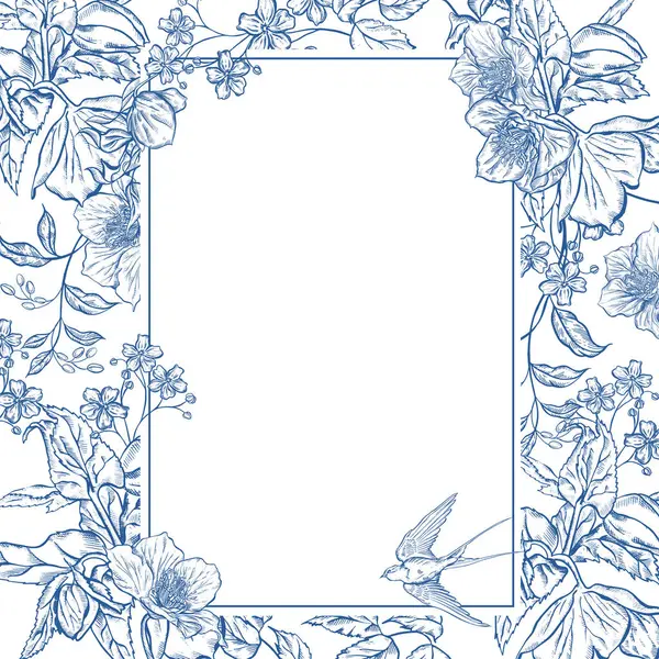 Çiçekli, grafiksel pembe düğün kartı. Görüntü