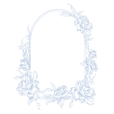 Mavi çiçekler ve Kırlangıçların olduğu eski Toile de Jouy kartı. Kusursuz çiçek ve kuş çizimi