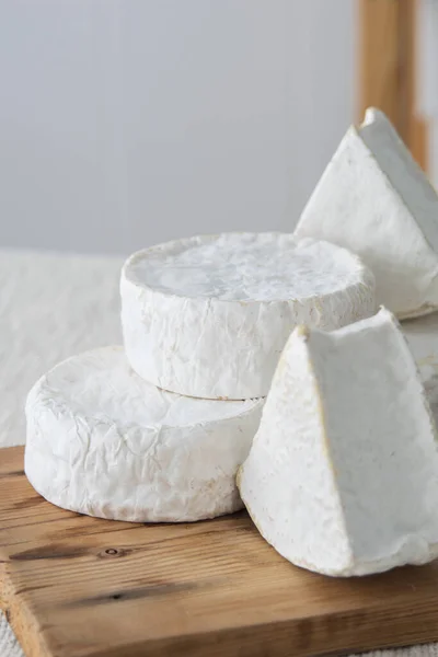 Různé Geometrické Tvary Camamber Sýra Multifunkční Sýr Camamber Brie Složení — Stock fotografie