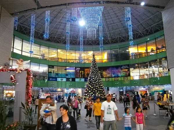 Atrium Mall Manila Ocean Park Festive Season Motion Blur Metro — Stock Photo, Image