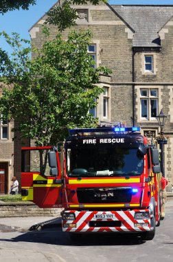 Boston İngiltere 'de bir itfaiye aracı.