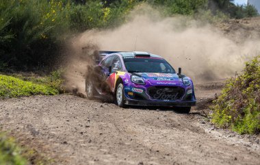 Gontim, Portugal - 01 May 2022: Craig BREEN (IRL), Paul Nagle (IRL), M-SPORT FORD WORLD RALLY TEAM, Ford Puma Rally1, action during a test day for WRC Portugal 2022