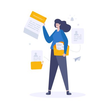 Düz tasarım haber aboneliği kavramı