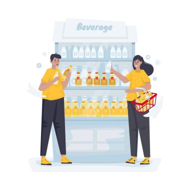 İçecek vitrininde içki seçerek resim alışverişi yapmak