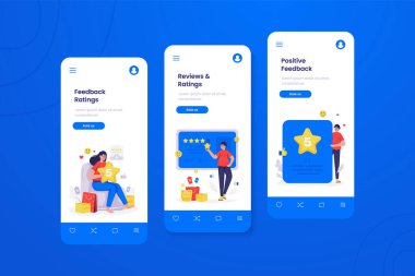 Müşteri geribildirimi ile ekranda beş yıldızlı bir reyting çizimi yapın