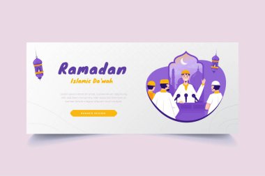 İslami Ramazan İslam Dakwah afiş tasarımı üzerine resim