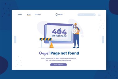 İniş sayfası tasarımında 404 sayfası çizim bulunamadı