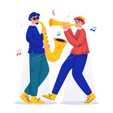 Caz müzik festivali enstrümanı performans temsili