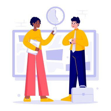 Bir erkek işçinin, kadın iş arkadaşına... -...