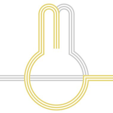 Mizuhiki Tavşanı (dekoratif Japon kablosu), Vektör illüstrasyonu