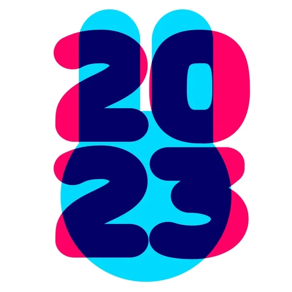 Year Rabbit 2023 Logo Vector Illustration — Stock Vector