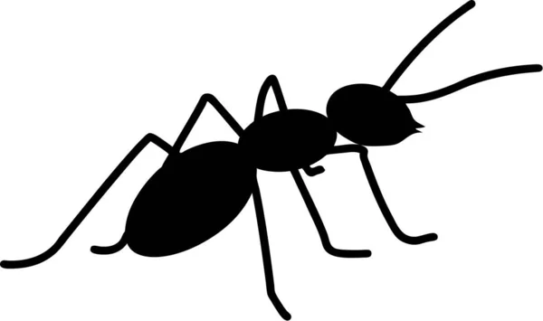 Černobílá Ilustrace Mravenců — Stockový vektor