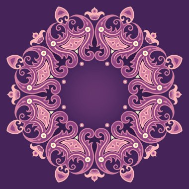 Vektör soyut dekoratif. Çiçeksel etnik süslemeler.